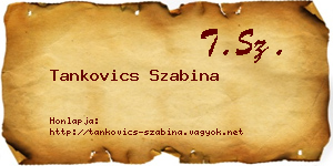 Tankovics Szabina névjegykártya